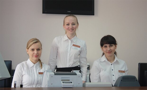Сотрудники дополнительного офиса в Демском районе города Уфа.
